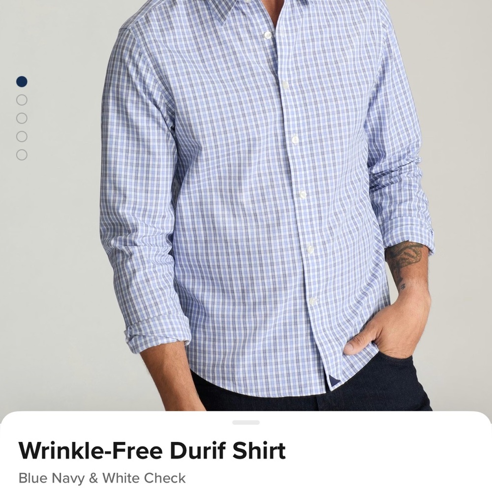 XL untuckit button down